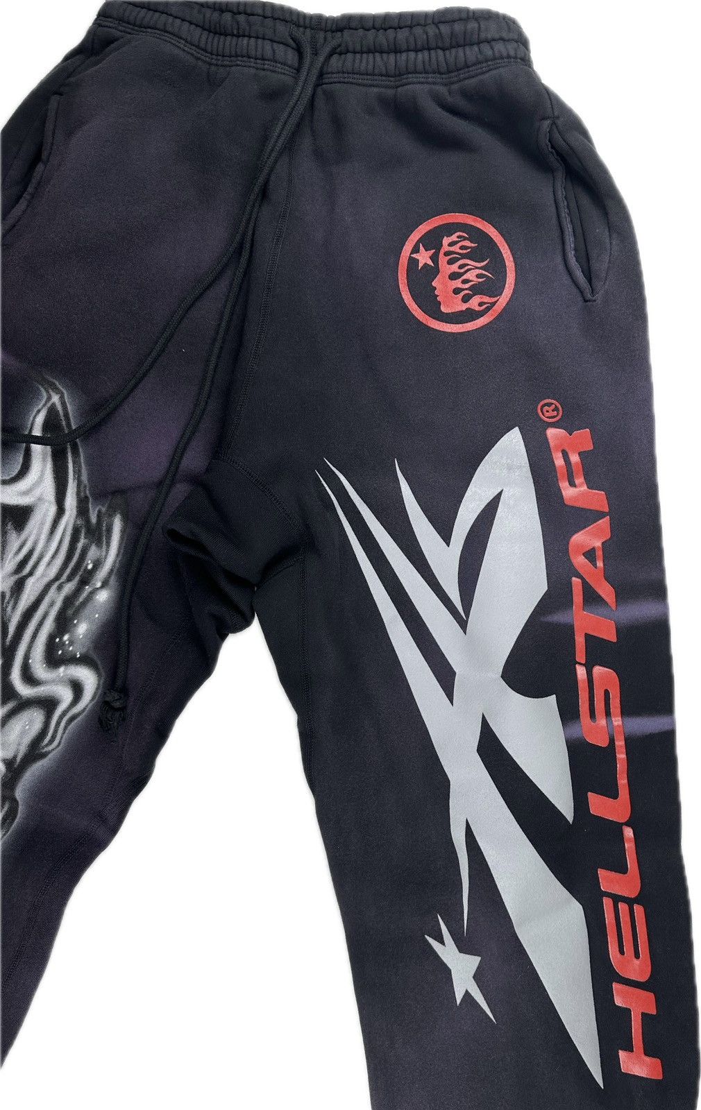 HELLSTAR Hellstar Airbrushed Skull Elastic Sweatpants Size US 28 / EU 44 - 3 Thumbnail