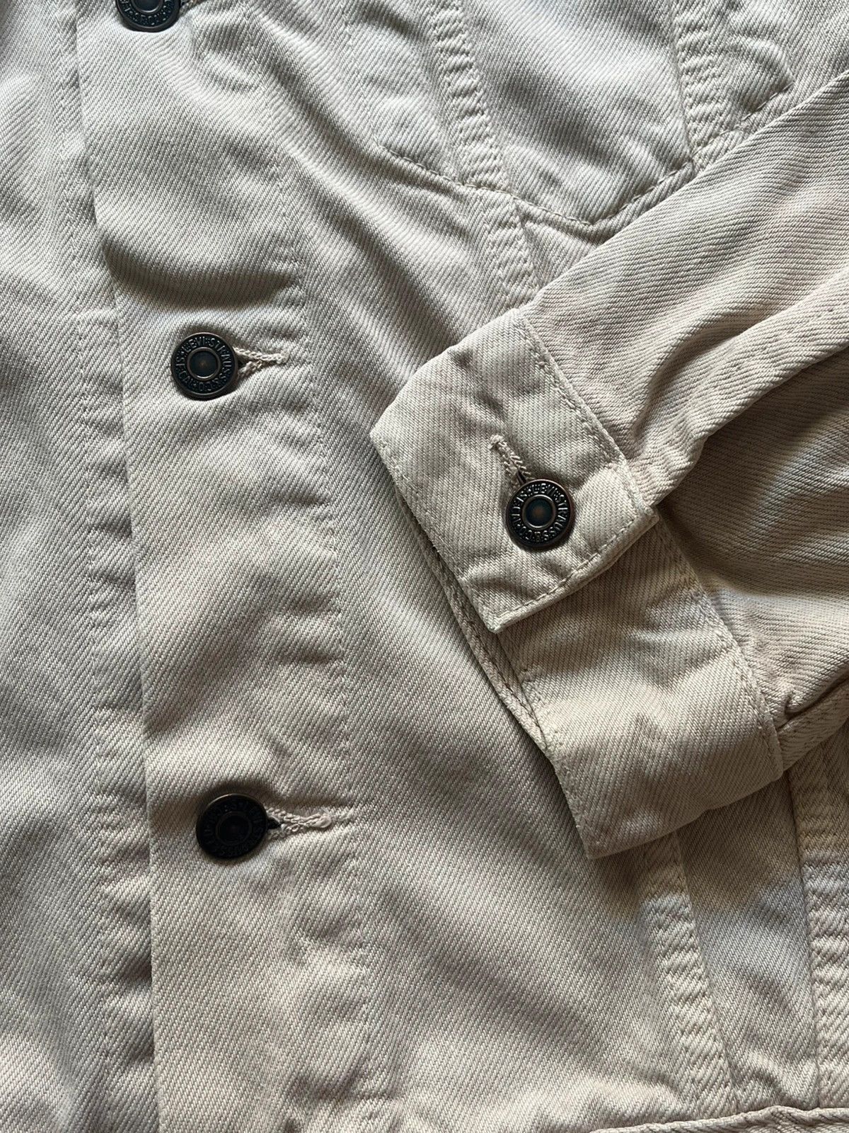 Levi's Levi’s 70503 02 Sz L Denim Jacket Beige Vintage 1997 Rare Size US L / EU 52-54 / 3 - 4 Thumbnail