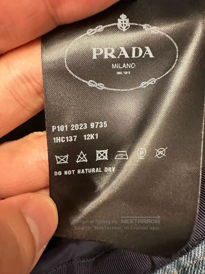 Prada Prada Denim Fisherman's Hat Size ONE SIZE - 5 Thumbnail