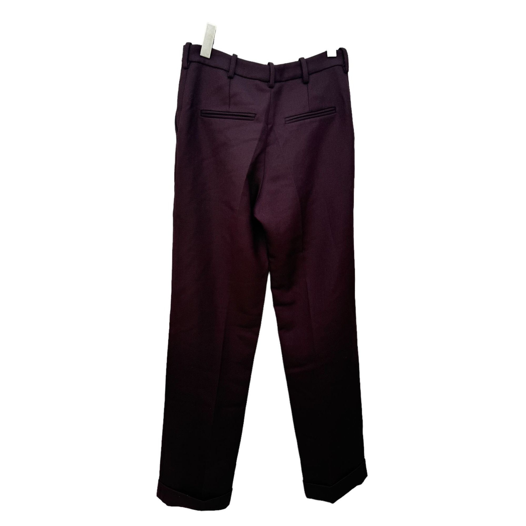 Jacquemus La Reconstruction Burgundy Wool Pants Size 26" / US 2 / IT 38 - 4 Thumbnail
