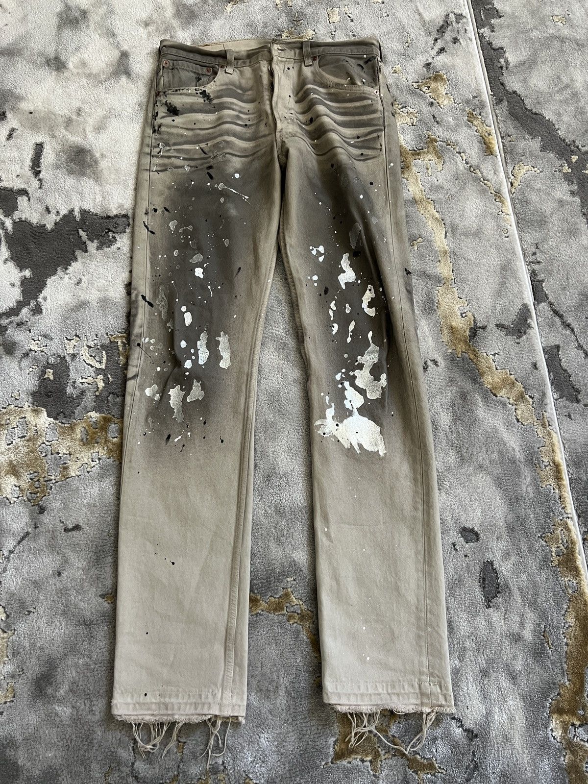 Levi's No Maintenance x Levi’s 501 Paint Splattered Jeans Size US 32 / EU 48 - 1 Thumbnail