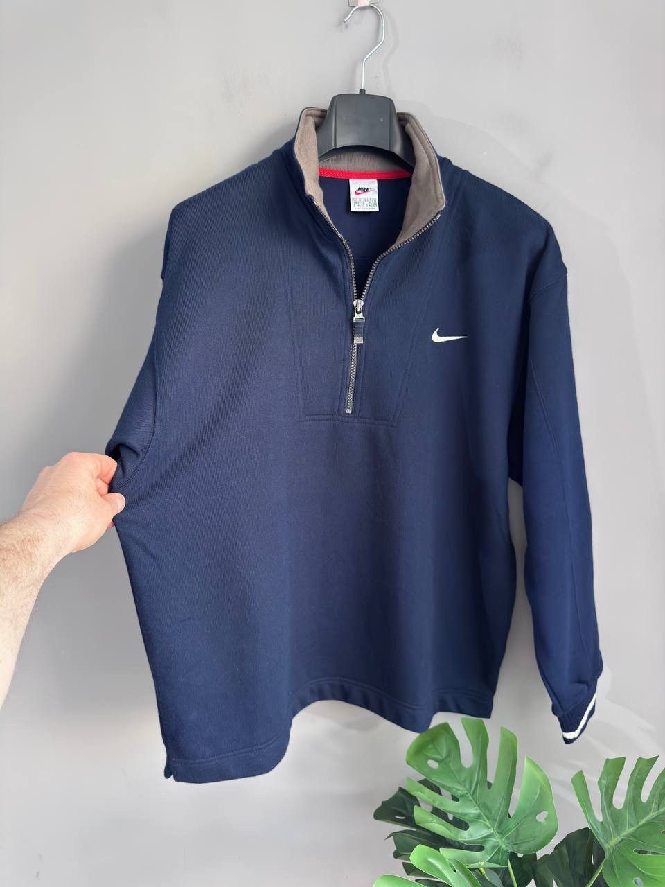 Nike Vintage Nike 90s Y2K Men's Navy 1/4 Zip Fleece Sweater, M Size US M / EU 48-50 / 2 - 7 Thumbnail