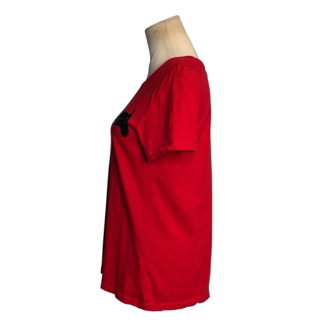 J.Crew J.Crew red black sequin Scottish dog t shirt size Small Size S / US 4 / IT 40 - 7 Thumbnail