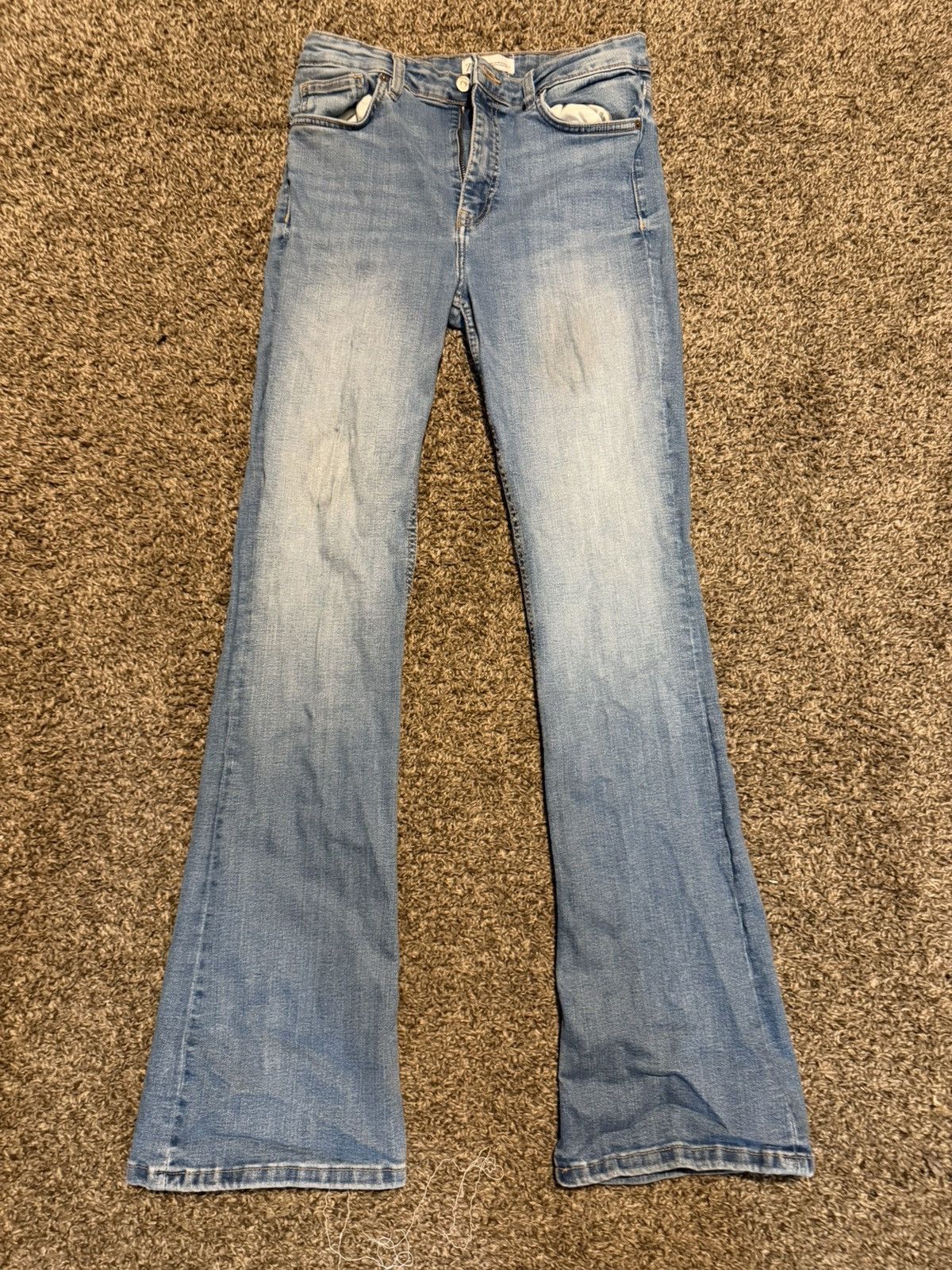 Zara ZARA Light Wash Bootcut Jeans Size 32" / US 10 / IT 46 - 1 Thumbnail