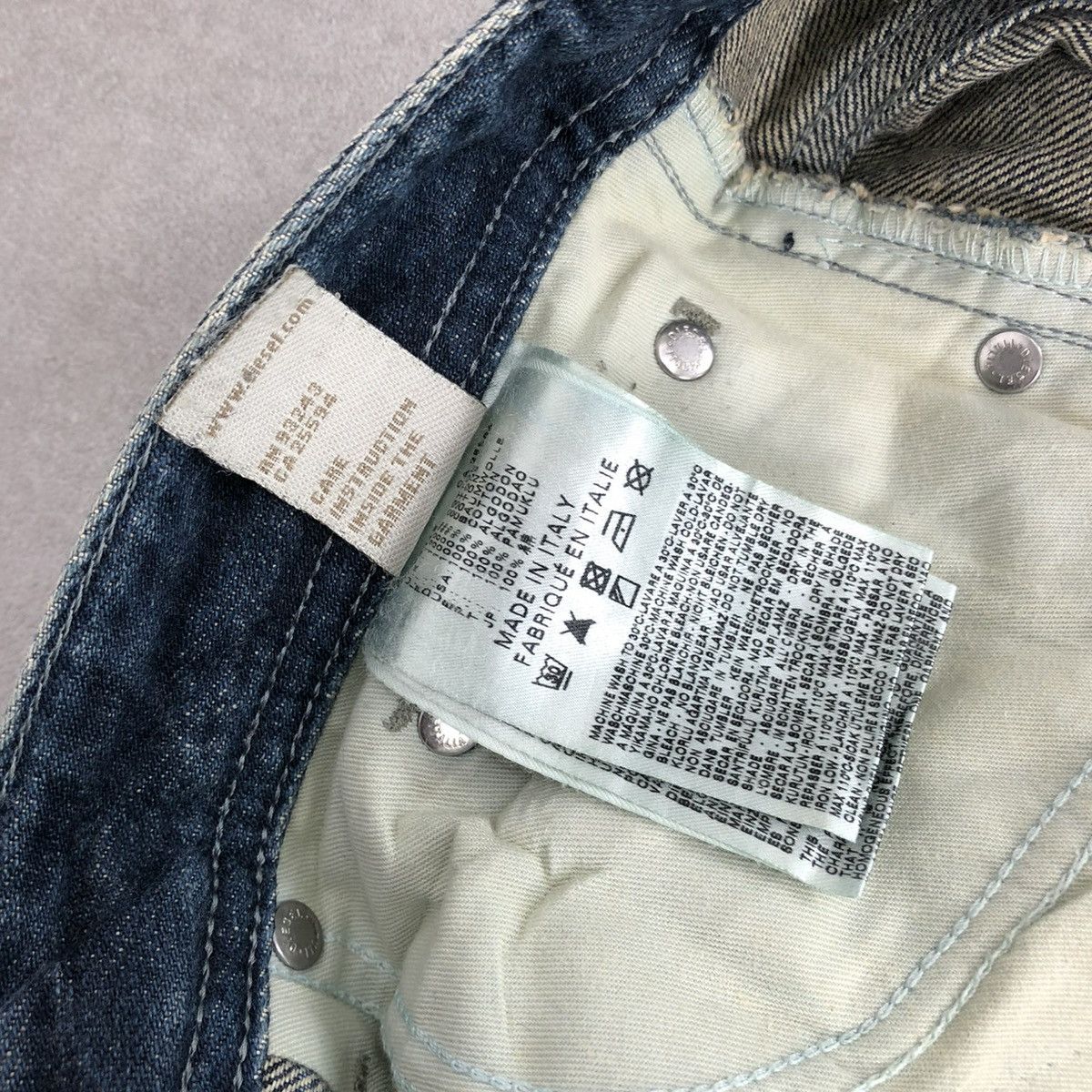 Diesel × If Six Was Nine × Le Grande Bleu (L.G.B.) 🇮🇹 2000s Diesel Industry Koolter Distressed Faded Jeans Size US 29 - 15 Thumbnail