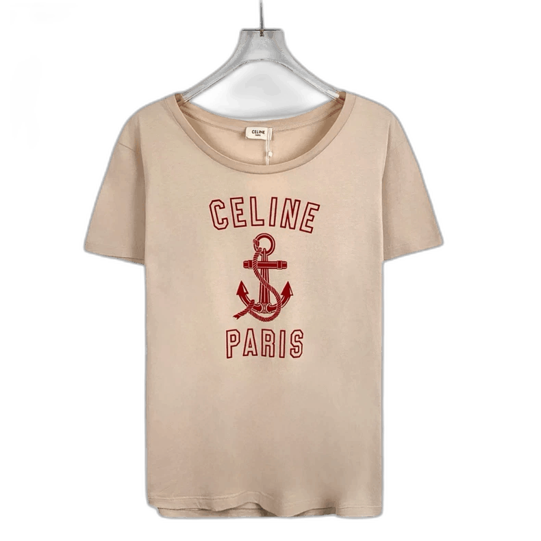 Celine Celine Logo Print Cotton TShirt Size L Size US L / EU 52-54 / 3 - 1 Thumbnail