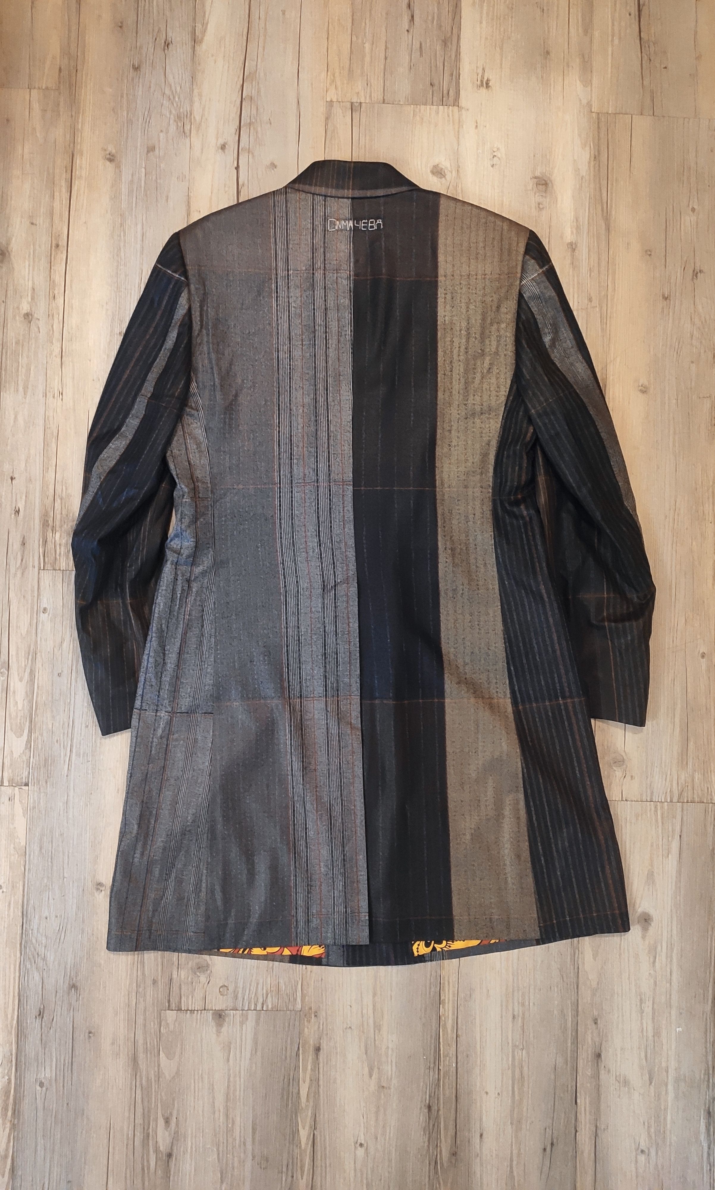 Denis Simachev NEW Color block breasted coat.Like Jean-Paul Gaultier Size US L / EU 52-54 / 3 - 5 Thumbnail