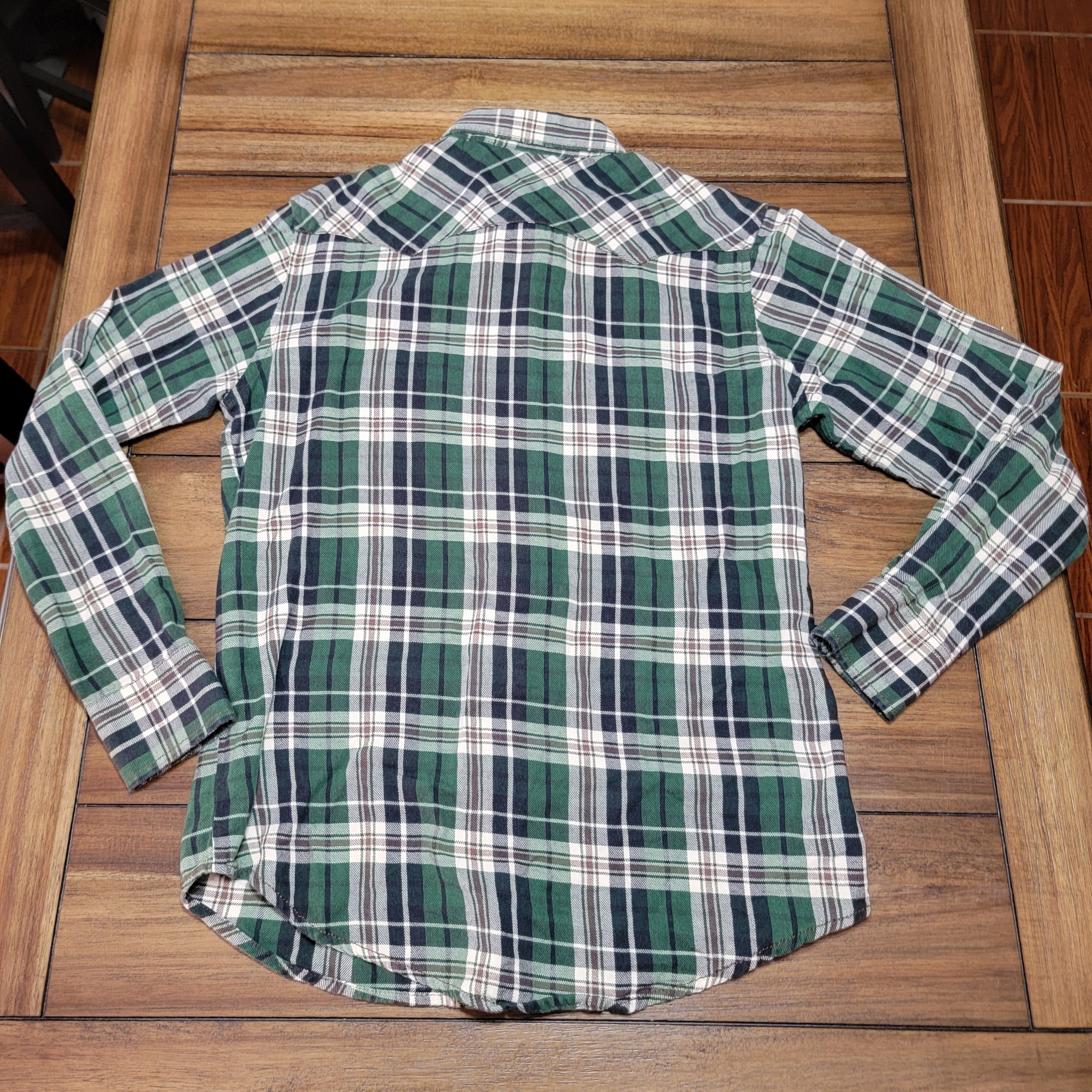 Wrangler Wrangler LS Flannel Pearl Snap Western Shirt - Size Medium Size US M / EU 48-50 / 2 - 3 Thumbnail