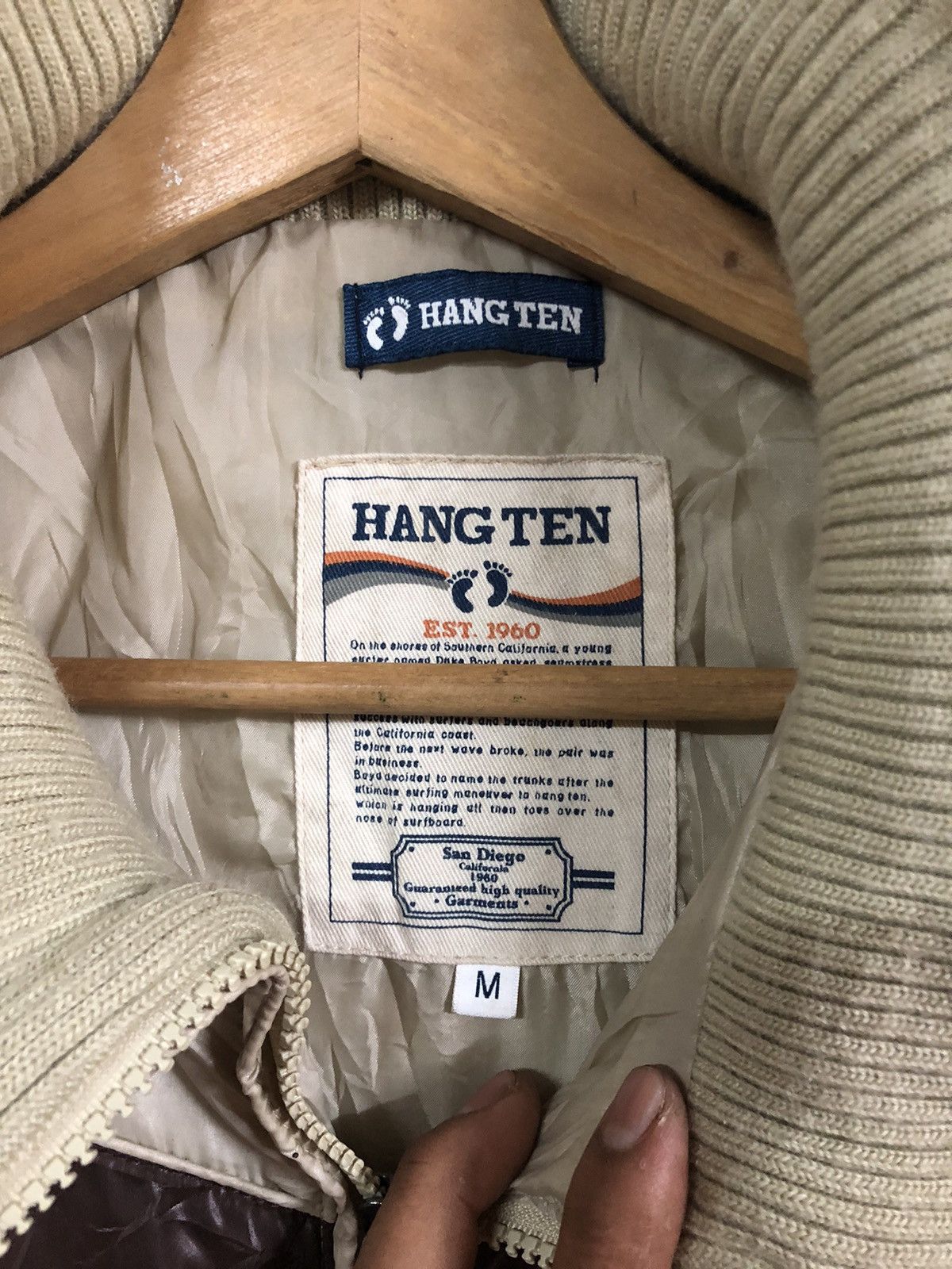 Hang Ten × Japanese Brand Vintage Y2K Hang Ten Puffer Zipper Size US M / EU 48-50 / 2 - 4 Thumbnail