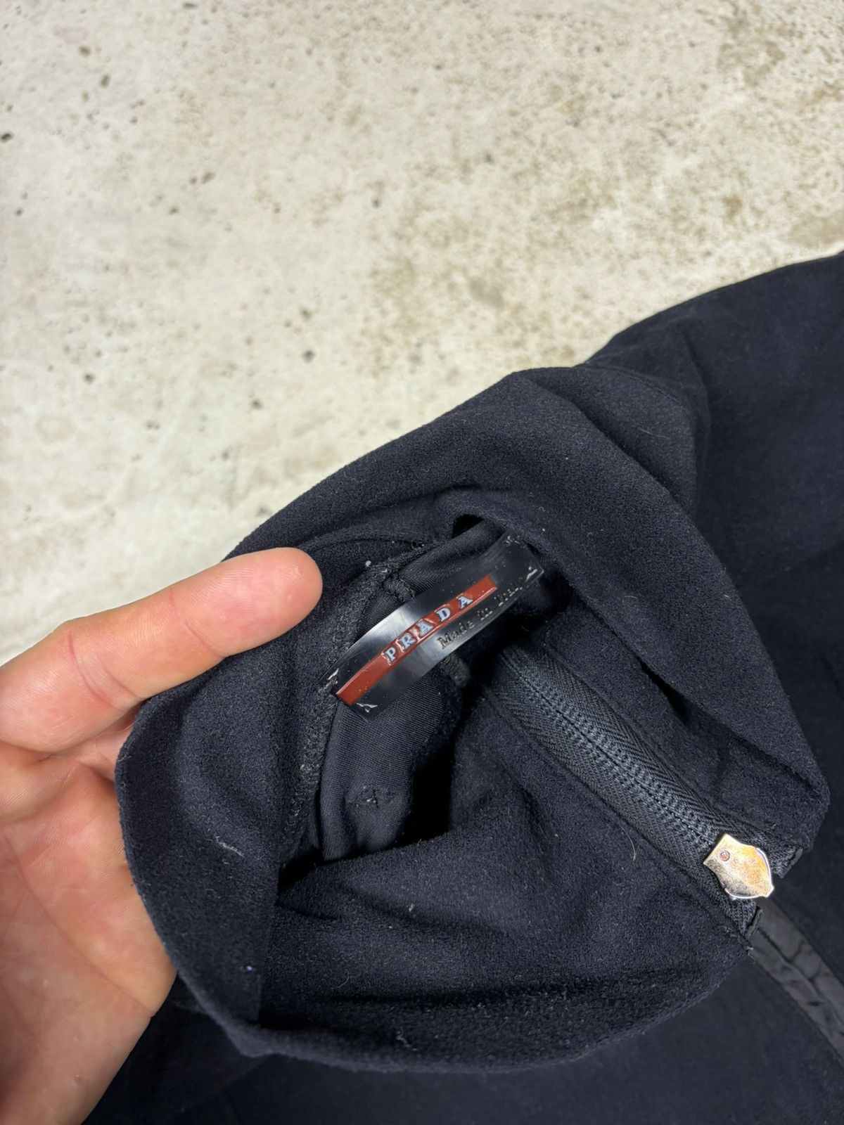 Prada Vintage 2000s Prada Linea Rossa Red Tab Half Zip Fleece Size S / US 4 / IT 40 - 11 Thumbnail