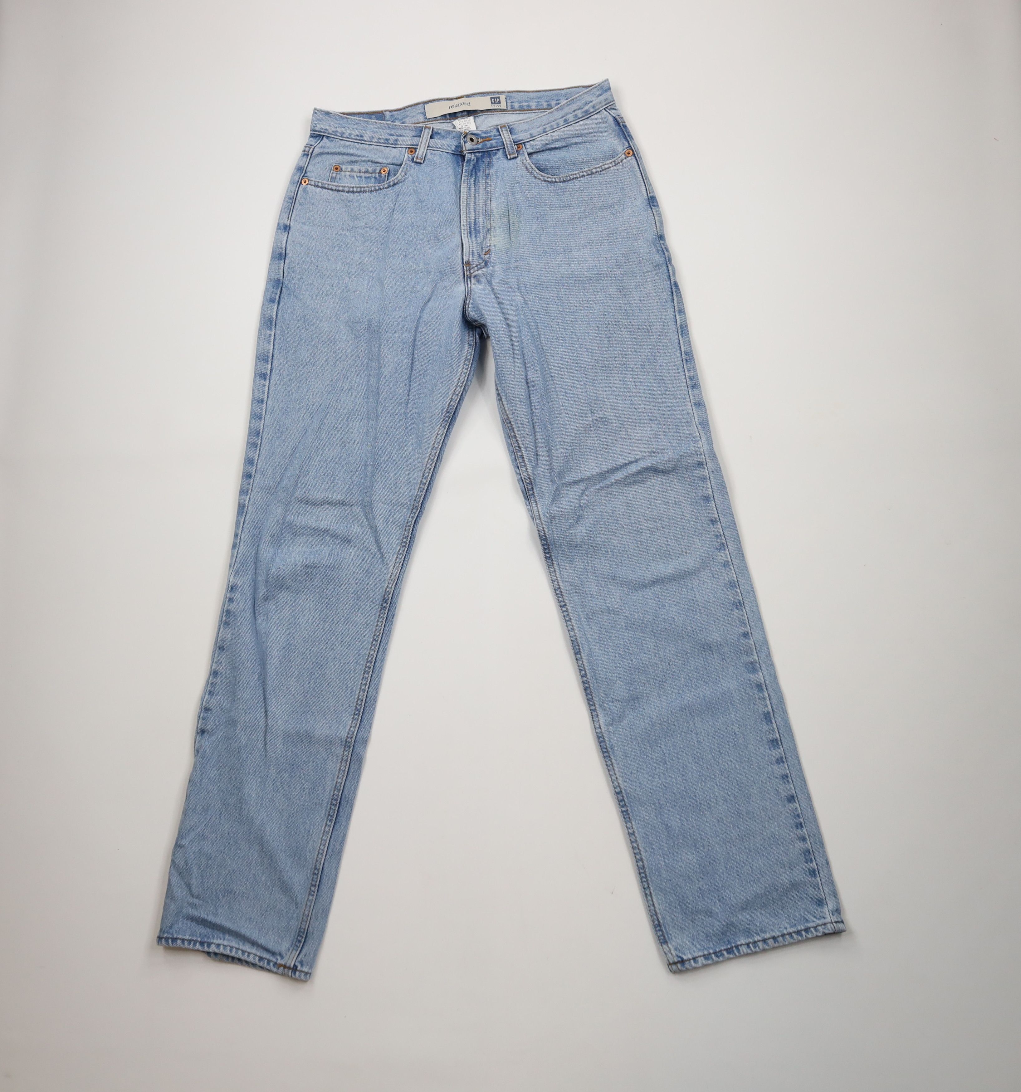 Gap × Vintage Vintage 90s Gap Relaxed Fit Denim Jeans Blue Cotton Size US 32 / EU 48 - 1 Thumbnail