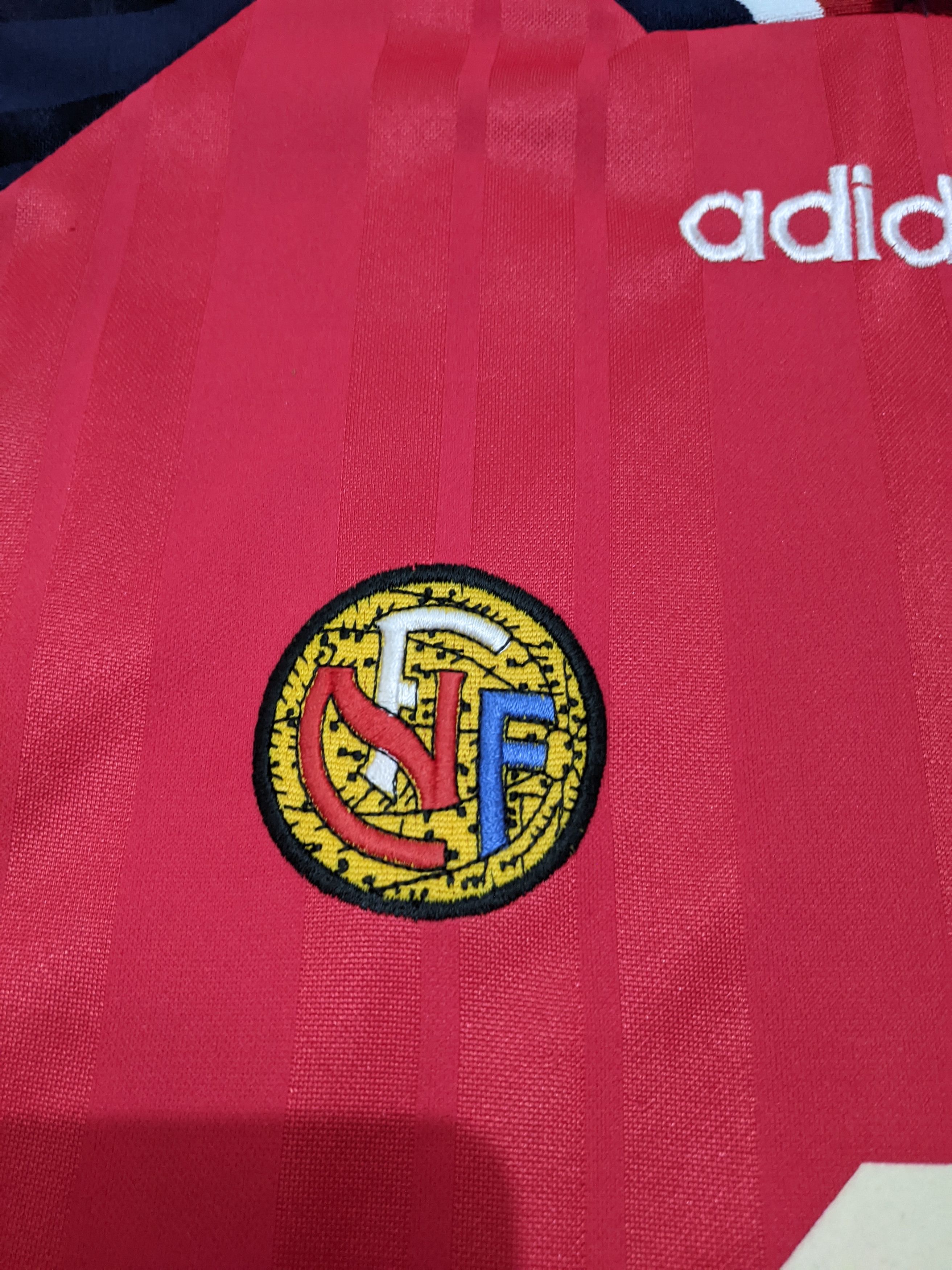 Adidas Norwegia home world cup 1994 rekdal Jersey football shirt Size US M / EU 48-50 / 2 - 5 Thumbnail