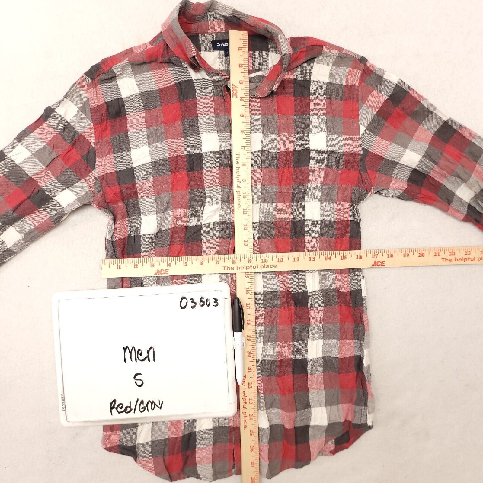 Croft & Barrow Croft & Barrow Gingham Flannel Button Up Shirt Mens Size S Size US S / EU 44-46 / 1 - 6 Thumbnail