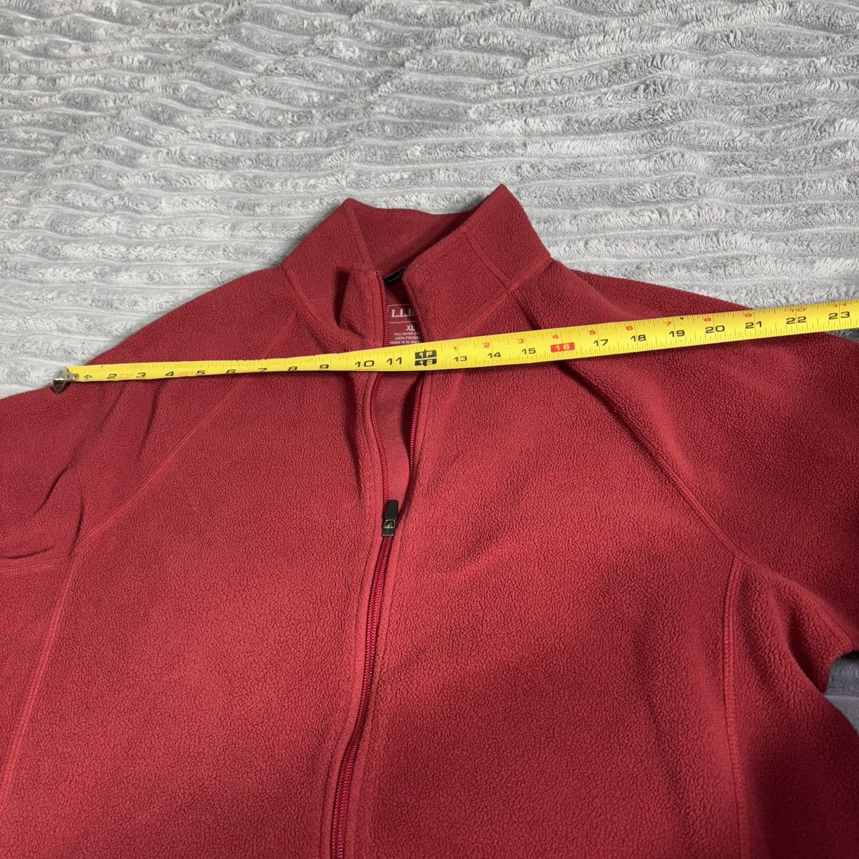 L.L. Bean LL Bean fleece Full zip Sweatshirt Men XL Red Mock Neck Size US XL / EU 56 / 4 - 3 Thumbnail