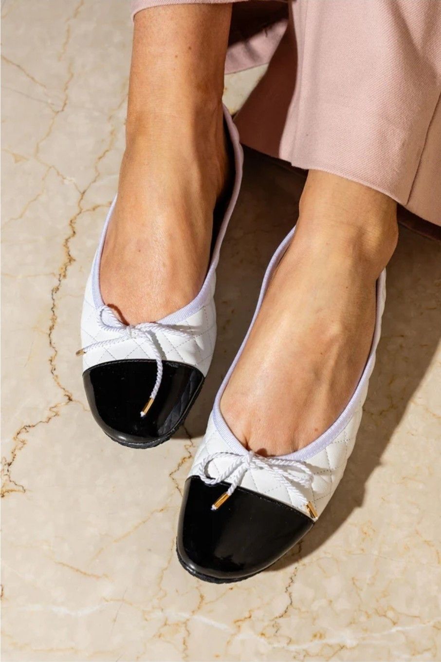 Other PAUL MAYER (ATTITUDES)-BLACK/BONE BALLET FLATS SIZE 8 B Size US 8 / IT 38 - 12 Thumbnail