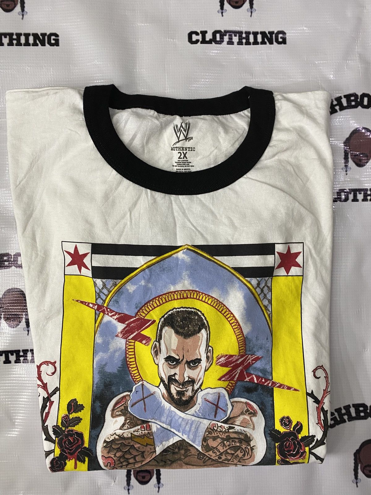 WWE CM PUNK SAINT TEE. Size US XXL / EU 58 / 5 - 1 Thumbnail