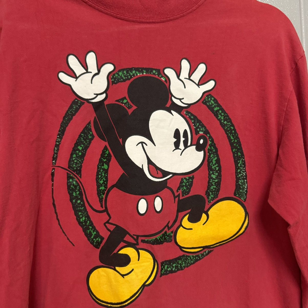 Disney × Vintage vintage 90s Mickey mouse boxy long sleeve mock neck M crop Size US M / EU 48-50 / 2 - 4 Thumbnail