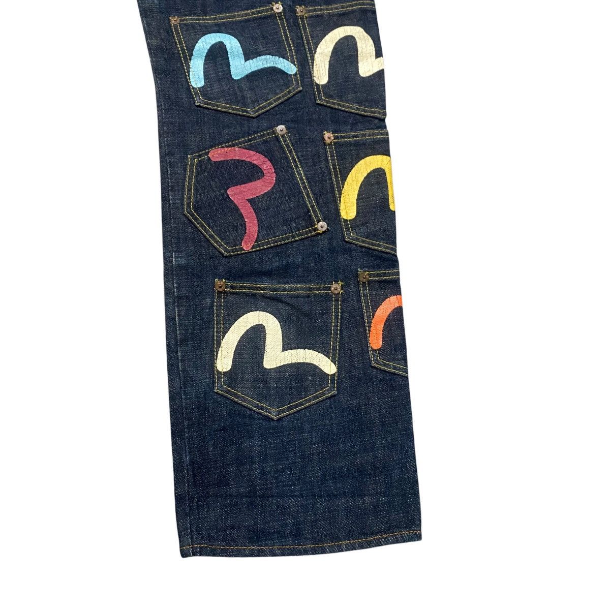 Evisu Evisu Paris Denim Multi Pocket Selvedge Jeans Size US 34 / EU 50 - 14 Thumbnail