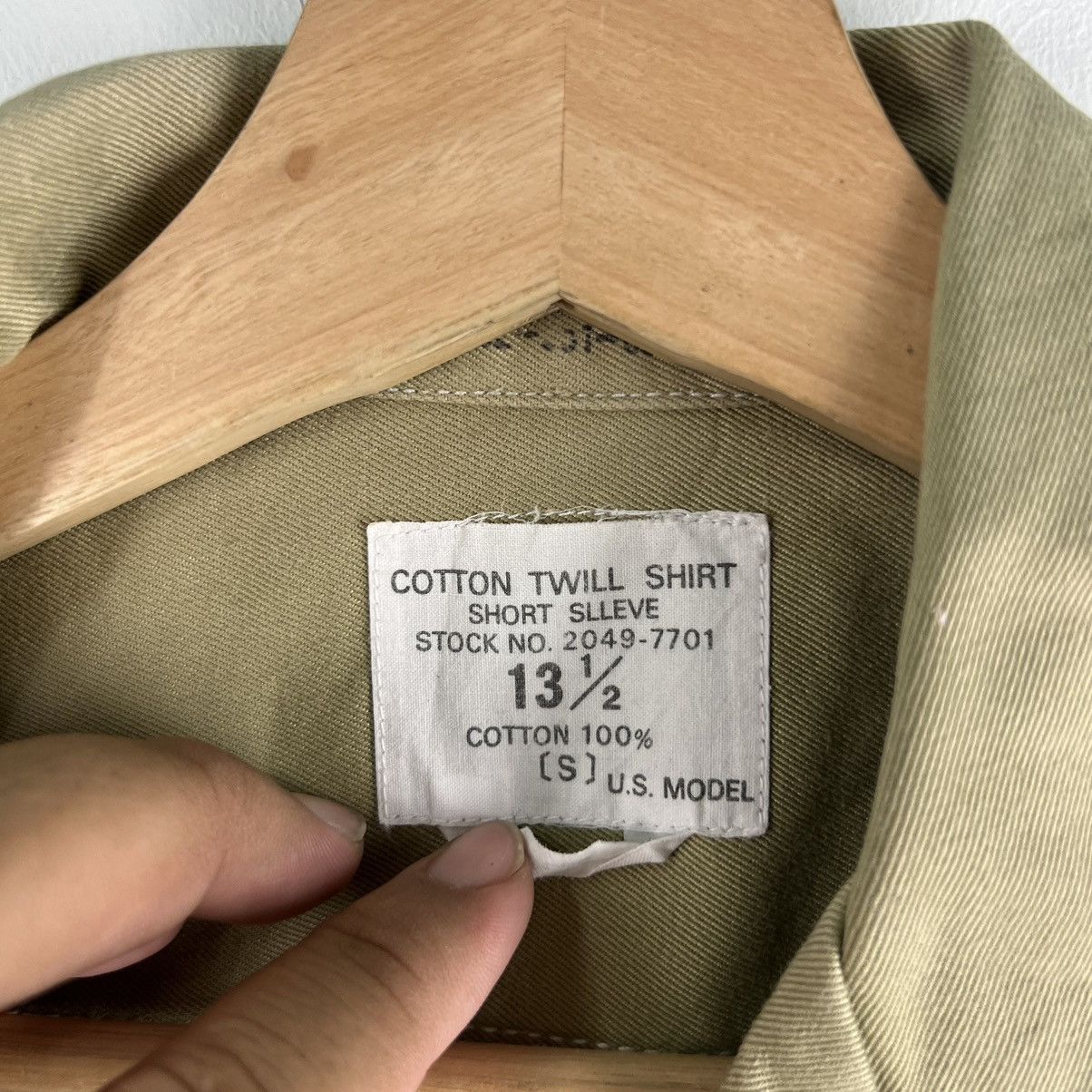 Vintage 🔥VTG COTTON TWILL SHIRT USN MILITARY SHIRT WORKER Size US S / EU 44-46 / 1 - 9 Thumbnail