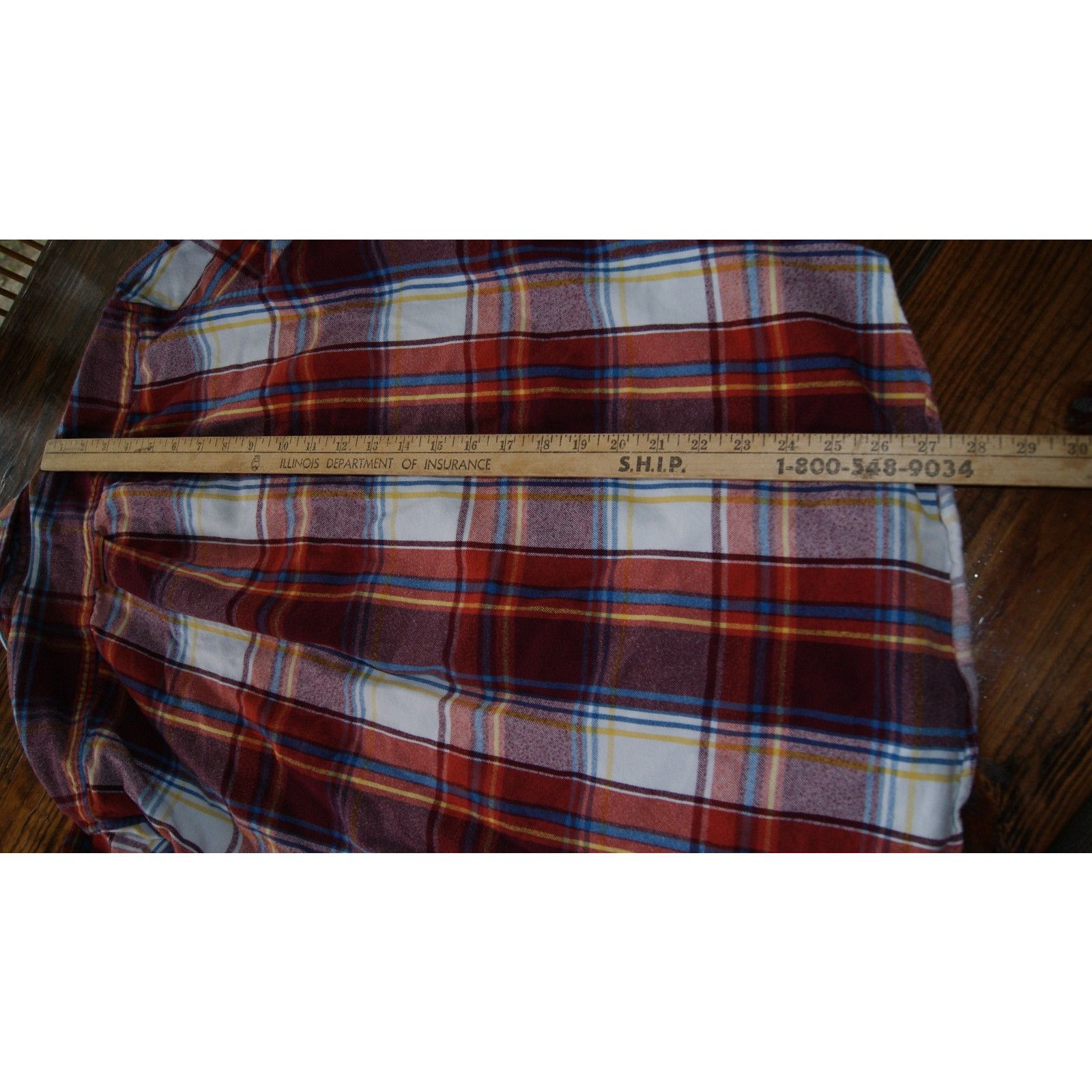 Lands' End Lands End M 15-151/2 Autumn Fall Plaid Flannel Shirt Button Size US M / EU 48-50 / 2 - 8 Thumbnail