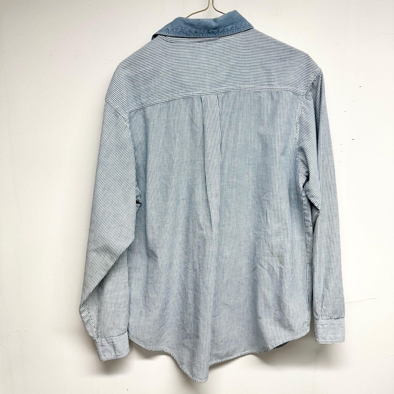 Vintage Vtg CASEY & MAX Blue 90's Embroidered Long Sleeve Button Up Size M / US 6-8 / IT 42-44 - 4 Thumbnail