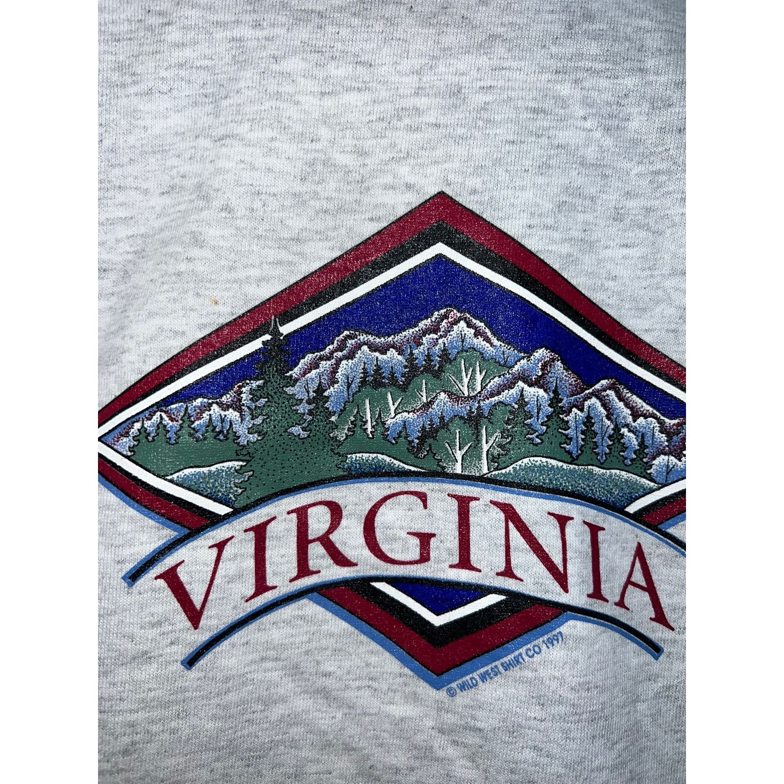 Vintage Youth Virginia Shirt Wild West Co Mountain Tee Child Medium Size M / US 6-8 / IT 42-44 - 3 Thumbnail