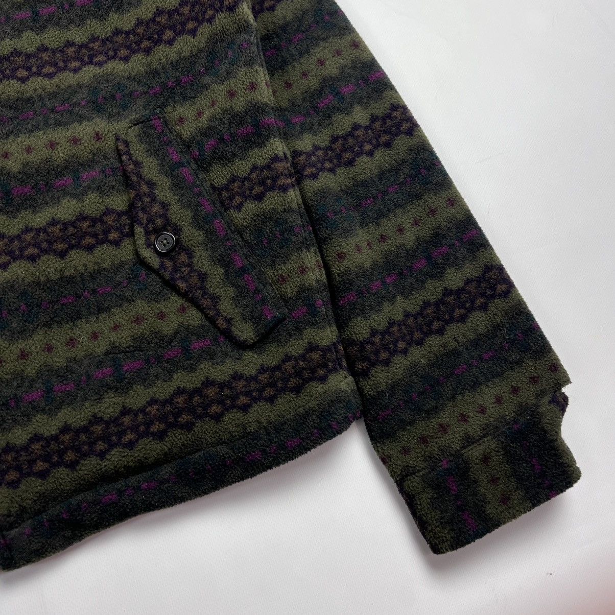 Polo Ralph Lauren × Vintage Ralph Lauren Fair isle pattern fleece jacket Size US S / EU 44-46 / 1 - 2 Thumbnail