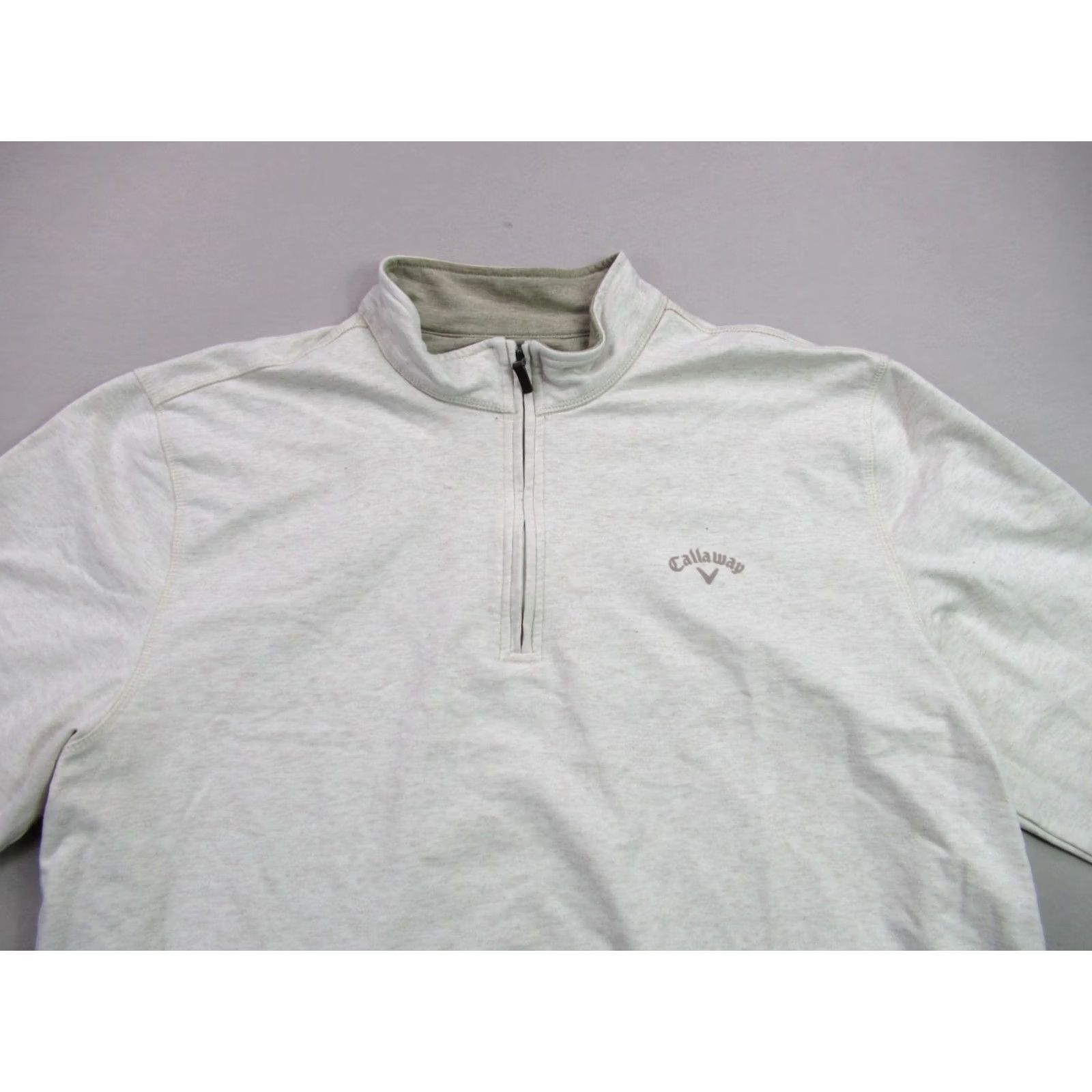 Callaway Callaway Sweater Mens XL Long Sleeve 1/4 Zip Neck Beige Golf Casual Pullover Size US XL / EU 56 / 4 - 3 Thumbnail