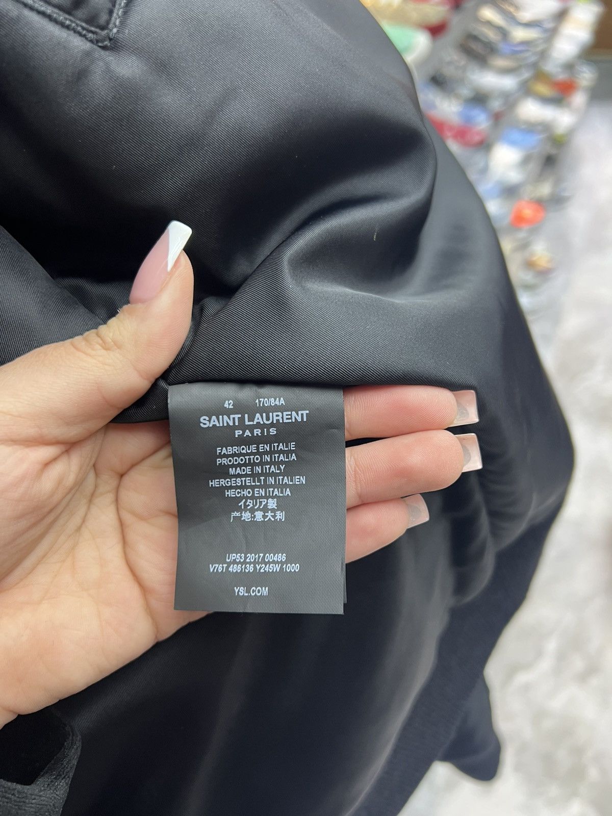 Saint Laurent Paris Saint Laurent Shell Bomber Jacket Size XS / US 0-2 / IT 36-38 - 7 Thumbnail