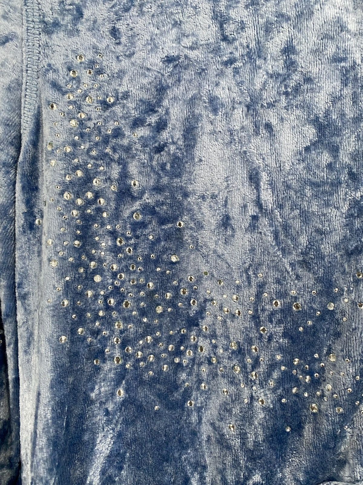 Bcbgmaxazria Y2K BCBG Maxazria Shimmer Crystals Velour Track Jacket Med Size M / US 6-8 / IT 42-44 - 4 Thumbnail