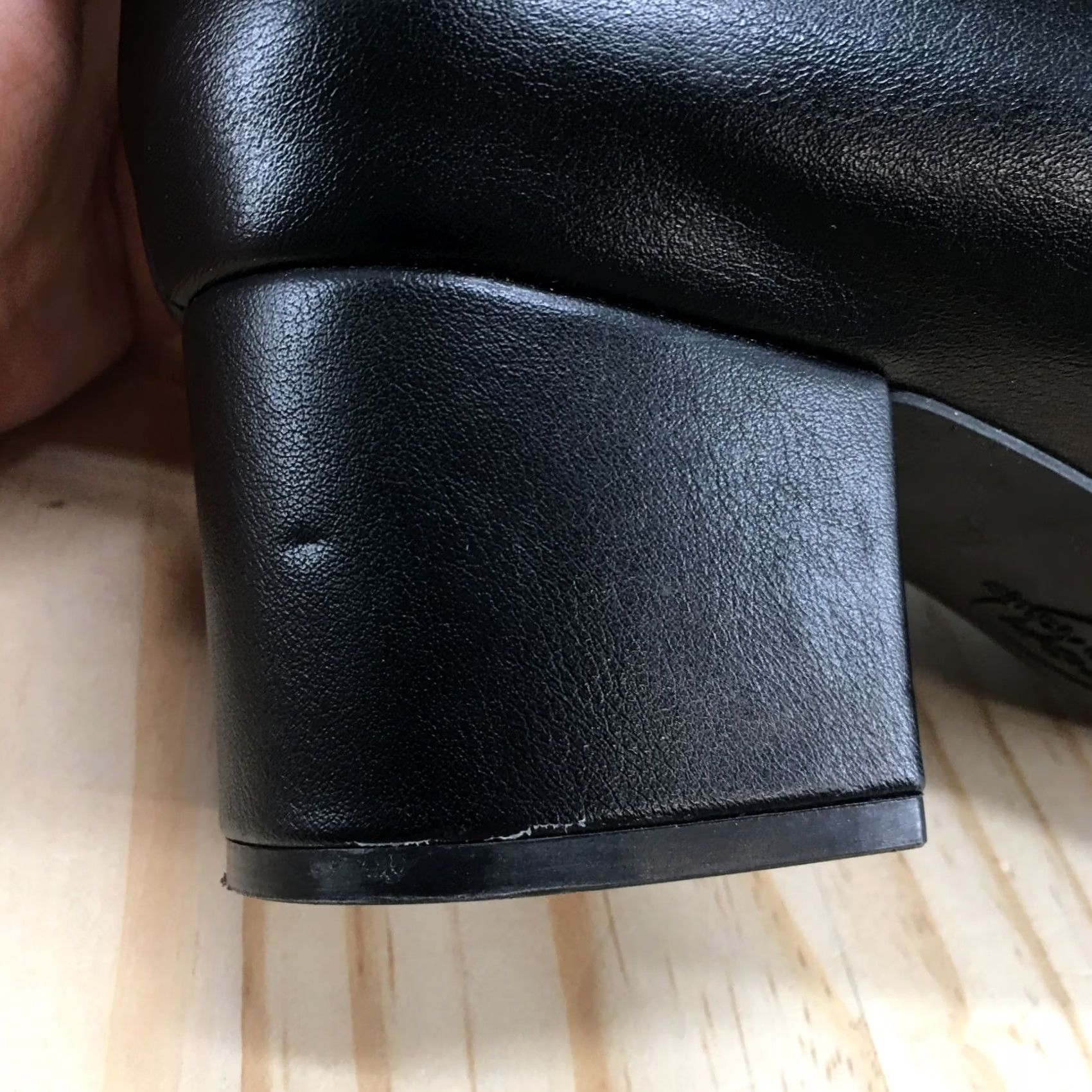 Vintage LifeStride Heels Women Black Trixie Pump Slip On Faux Leather Casual Mid Heel 9.5M Size US 10 / IT 40 - 6 Thumbnail