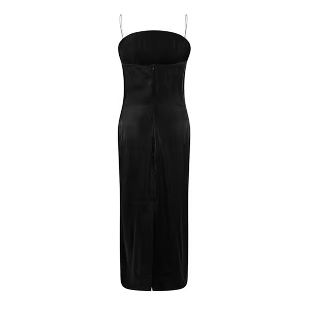 Jacquemus o1g2r1mq1024 Midi Dress in Black Size XS / US 0-2 / IT 36-38 - 2 Thumbnail