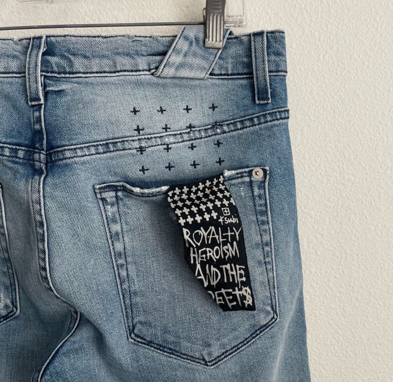 KSUBI Light Wash Chitch Rebel Skinny Denim Jeans - Main Image