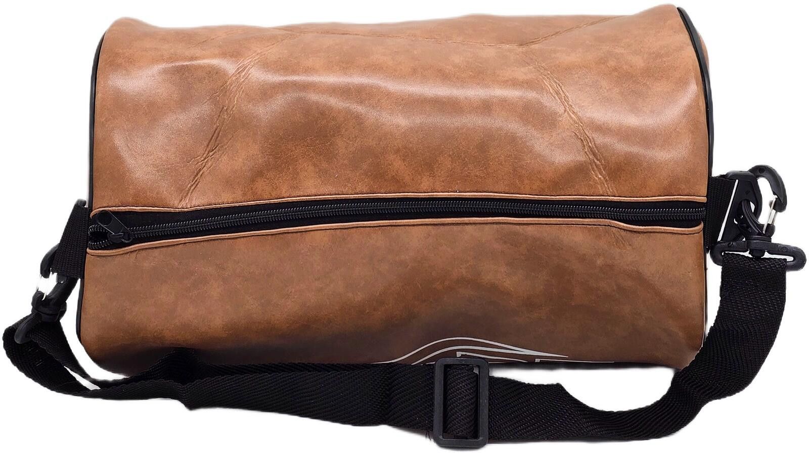 Genetic Manipulation Shinichiro Kuriya Brown Sport Barrel Duffel Bag with Adjustable Strap Size ONE SIZE - 8 Thumbnail