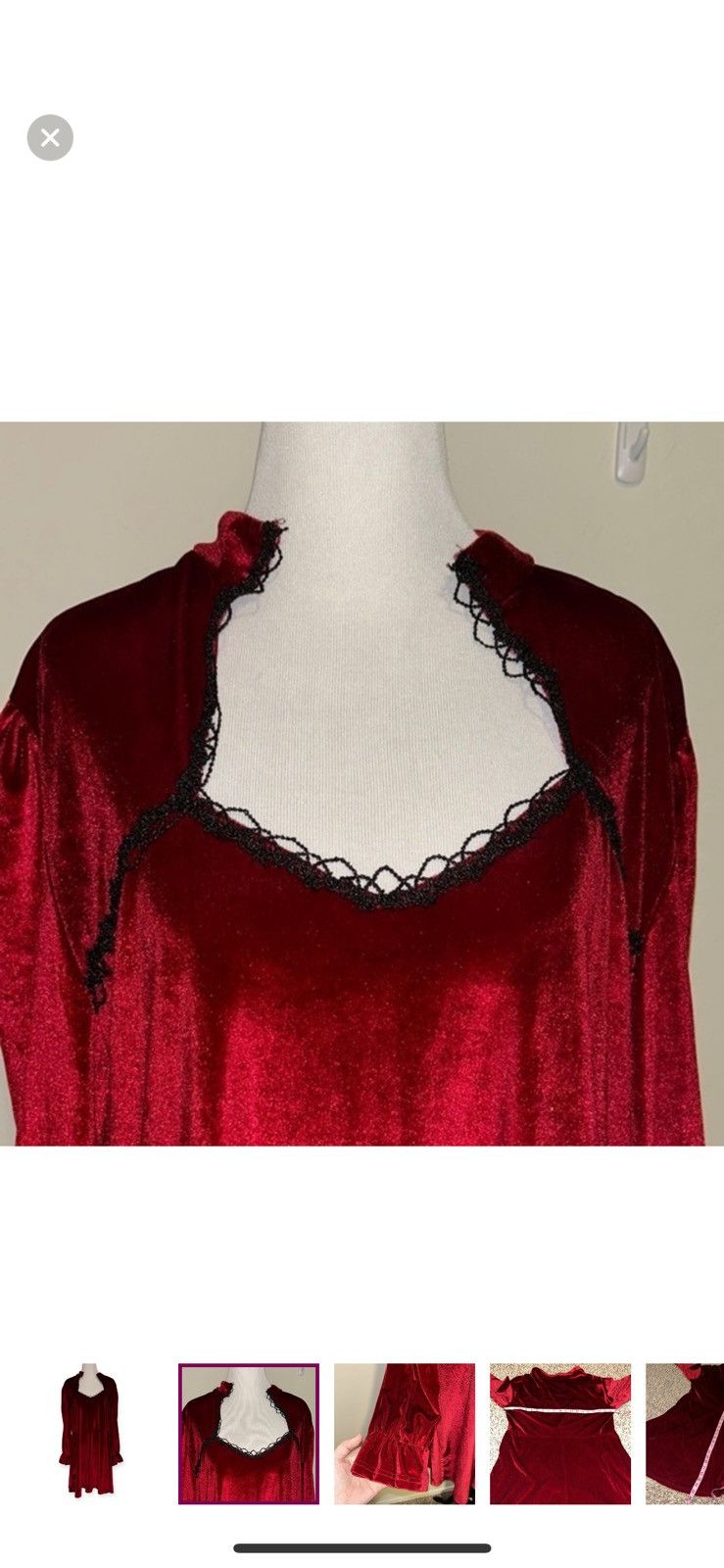Shein Shein 2XL maroon velvet long sleeved dress Size XXL / US 16-18 / IT 52-54 - 7 Thumbnail