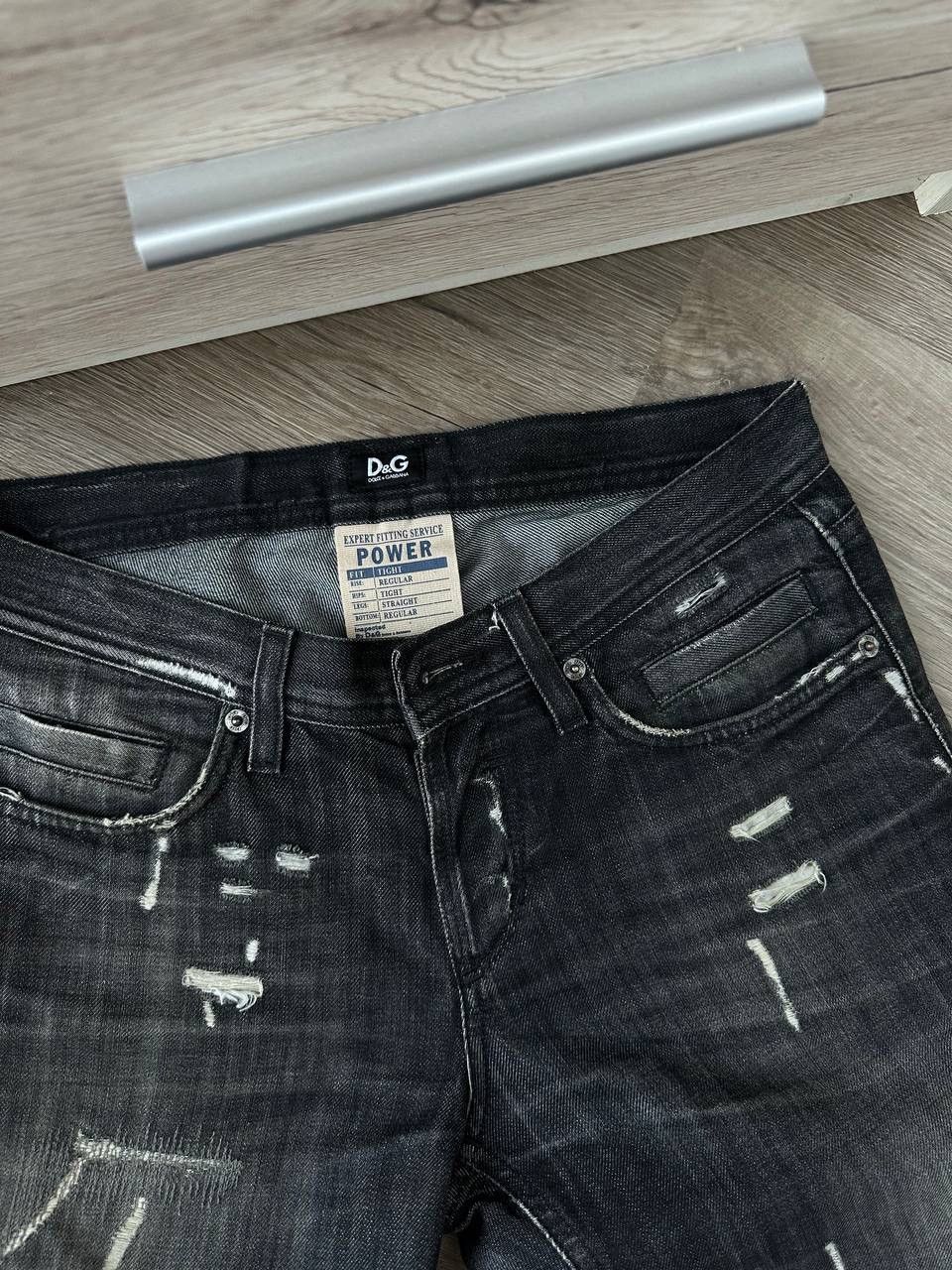 Dolce & Gabbana × Vintage Vintage Dolce Gabbana Denim Black Power Pants Size US 30 / EU 46 - 6 Thumbnail