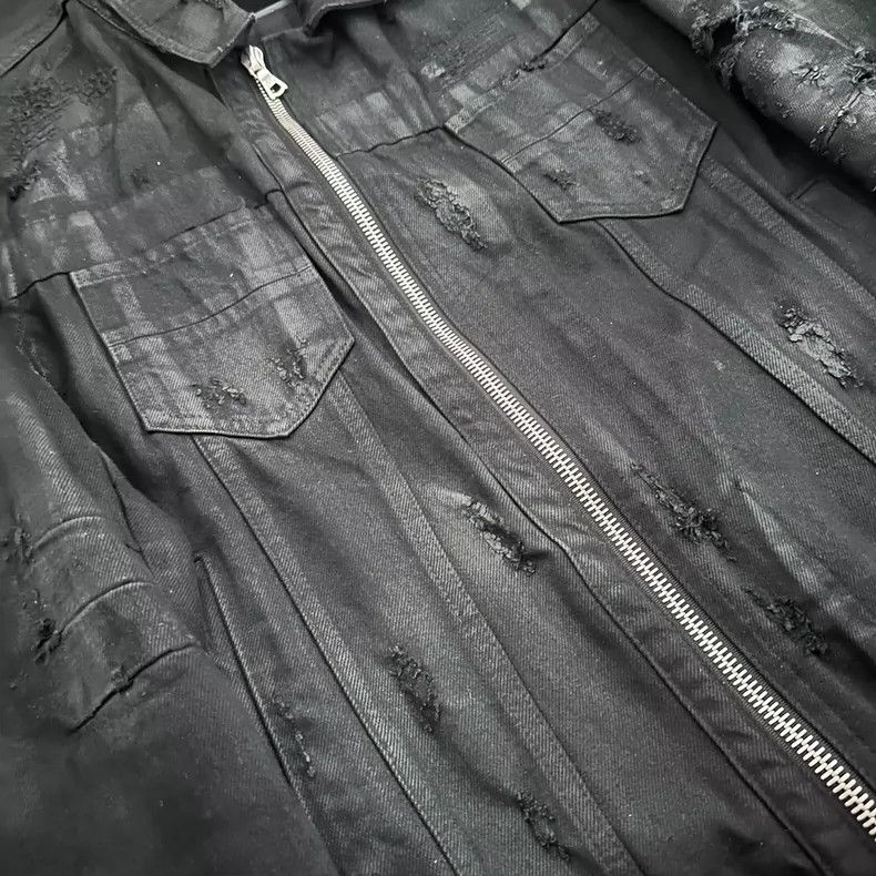 Amiri Amiri 15AW Destroyed Denim Trucker Jacket Size US M / EU 48-50 / 2 - 3 Thumbnail