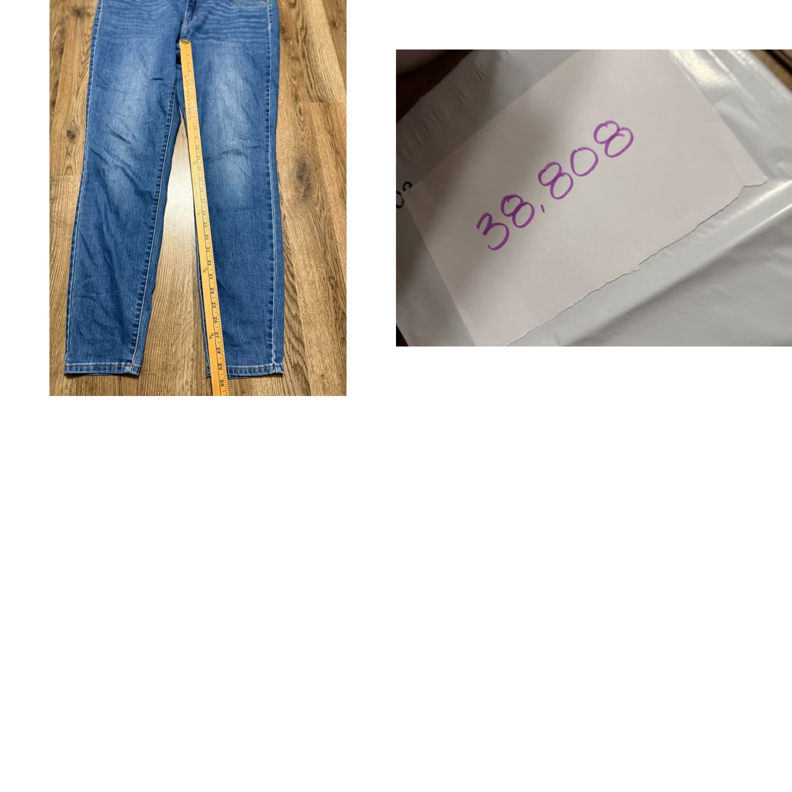 Vintage Universal Thread Jeans Women's 14/32L Blue Mid Rise Jeggings 38" Length Regular 5-Pocket Denim Stretch Vintage: No Mens Womens Boys Girls Size 36" / US 14 / IT 50 - 9 Thumbnail