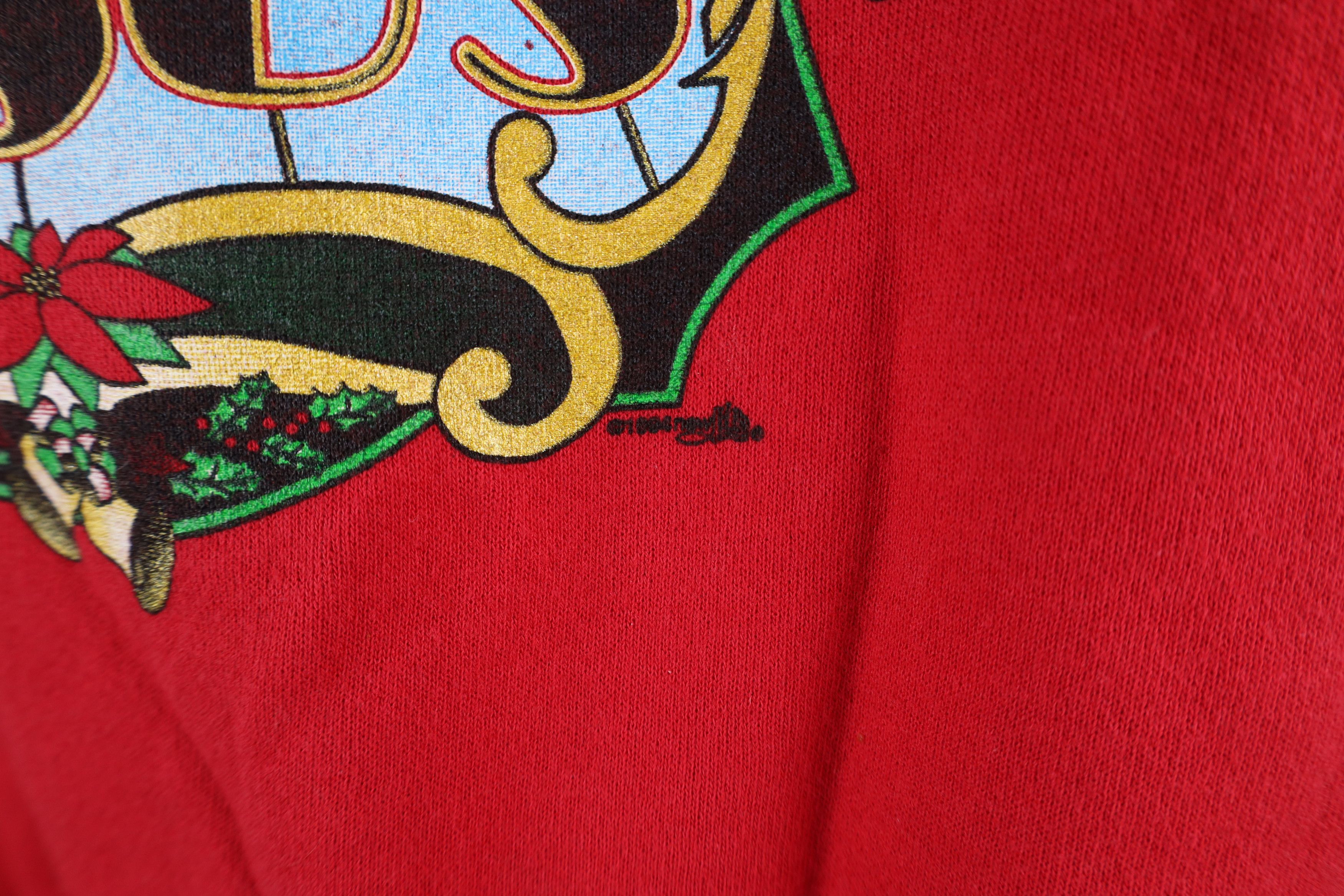 Vintage Vintage 90s Streetwear Christmas Jesus Crewneck Sweatshirt Size US XL / EU 56 / 4 - 5 Thumbnail