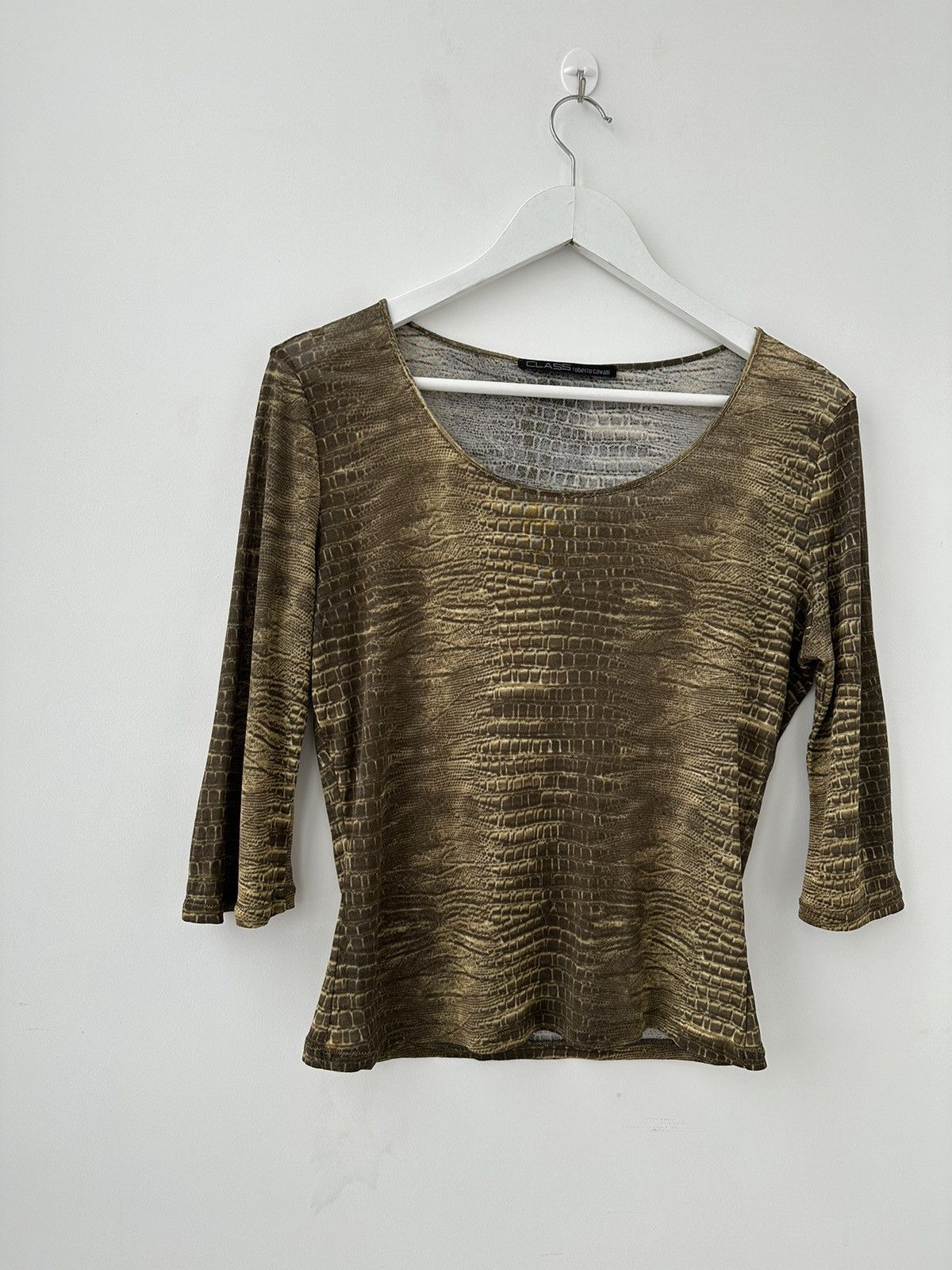 Roberto Cavalli Roberto Cavalli Mesh Chico’s All Print Top Blouse Sleeve Size XL / US 12-14 / IT 48-50 - 3 Thumbnail