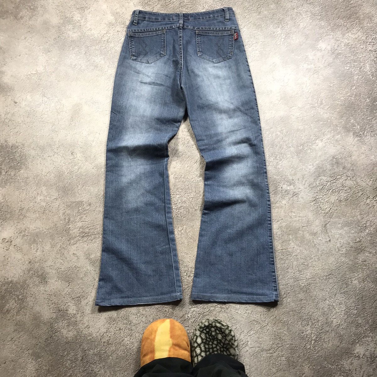 Japanese Brand Vintage Faded Japan 90s Distressed Denim Jeans Spring Pants Size 27" / US 4 / IT 40 - 4 Thumbnail