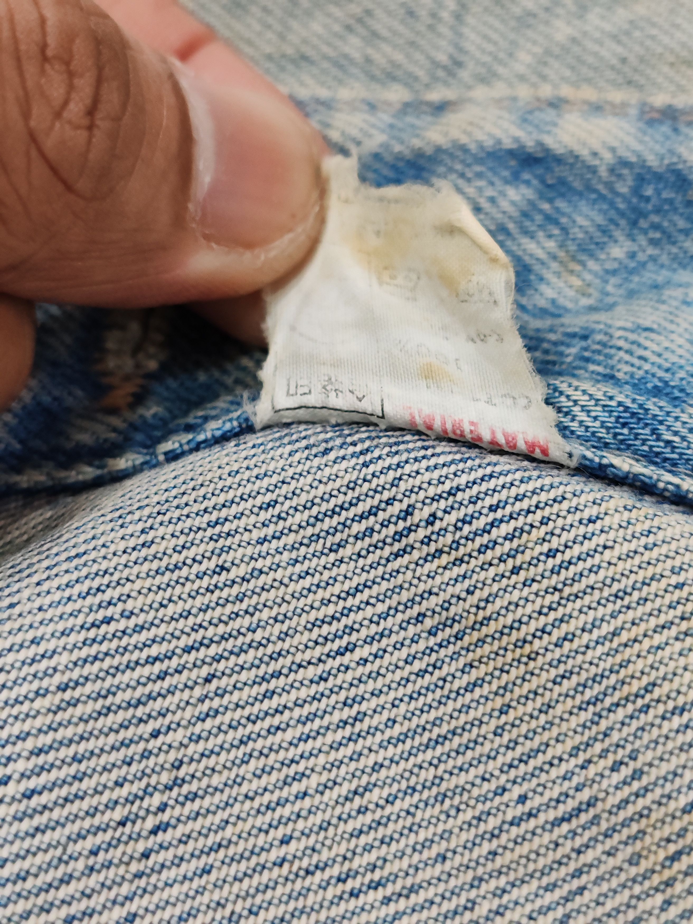 Big John Vintage Big John Trucker Jacket Jeans Distressed Faded Denim Size US M / EU 48-50 / 2 - 9 Thumbnail