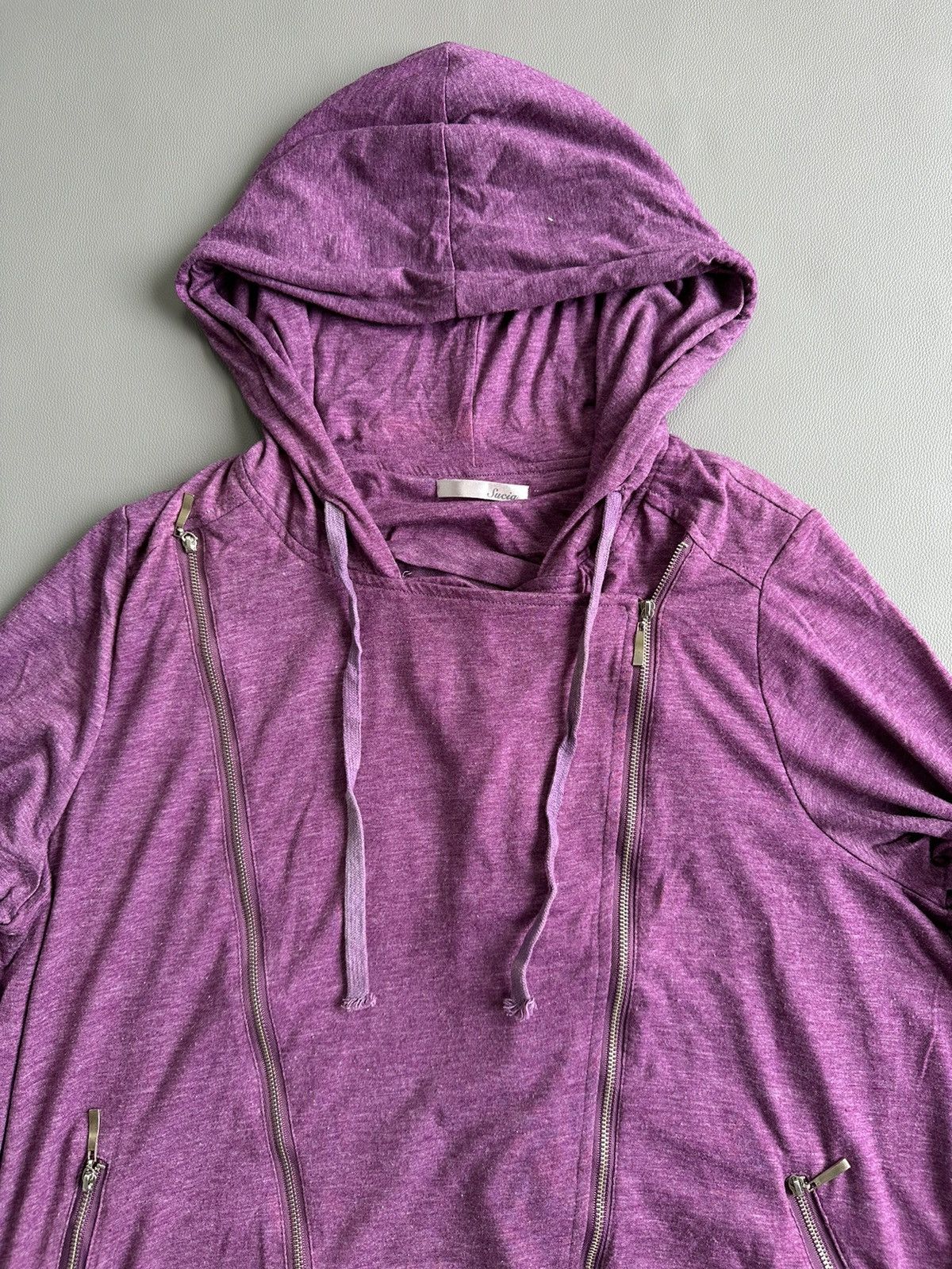 20471120 ASSYMETRICAL MULTIZIPPER HOODIE SUCIA BOXY LGB STYLE Size US XL / EU 56 / 4 - 2 Thumbnail