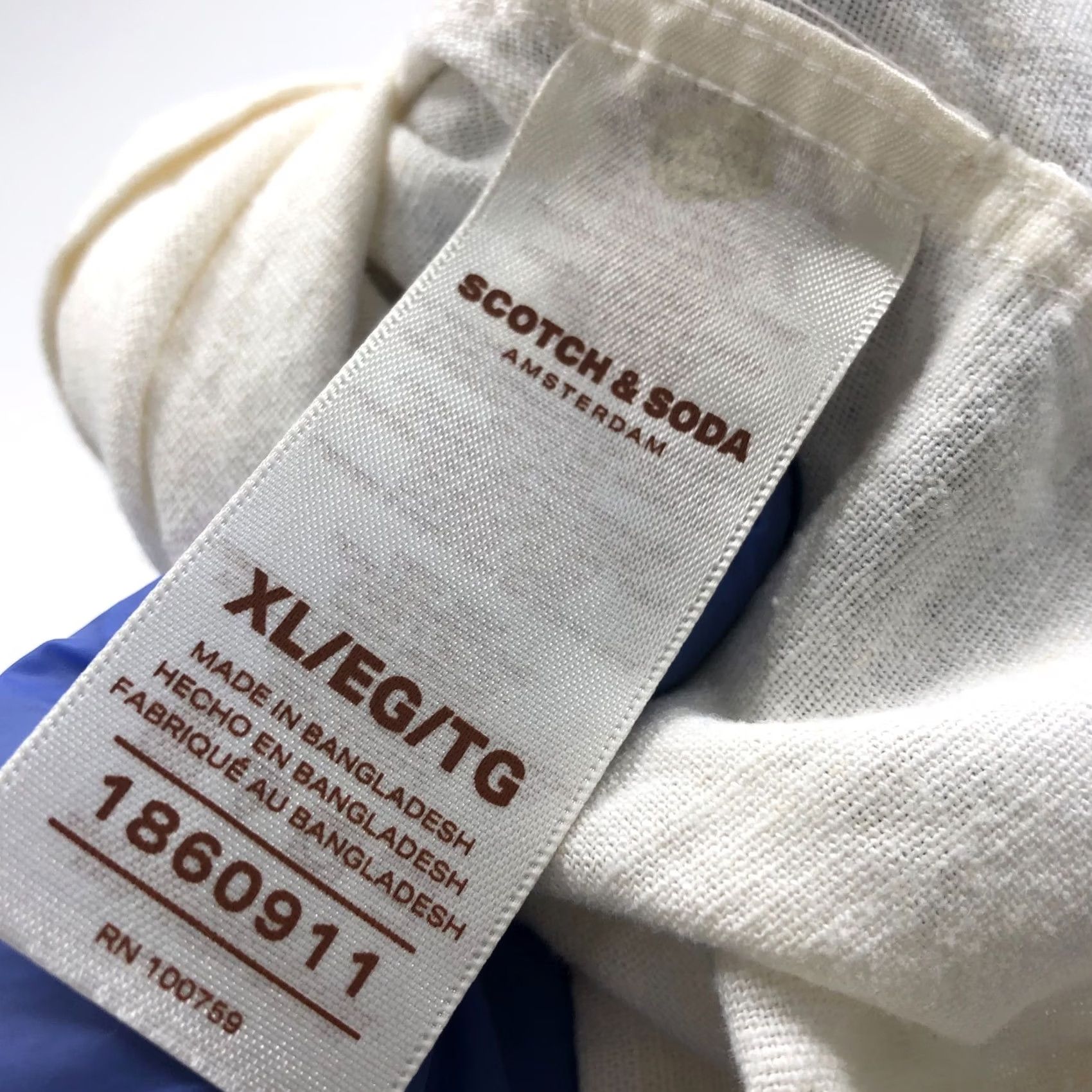 Scotch & Soda Scotch & Soda XL Linen Blend Button Short Sleeve Striped Shirt Ivory MINT - Men - Button-Up Shirt Size US XL / EU 56 / 4 - 7 Thumbnail
