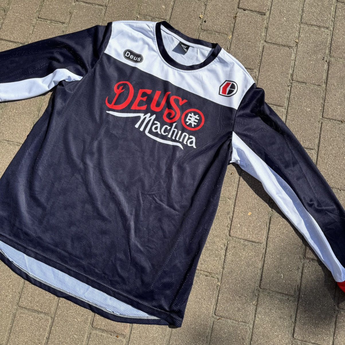 Deus Ex Machina × Japanese Brand Deus Ex Machina Fraidon Moto Mesh Longsleeve Jersey Top Size US XL / EU 56 / 4 - 7 Thumbnail