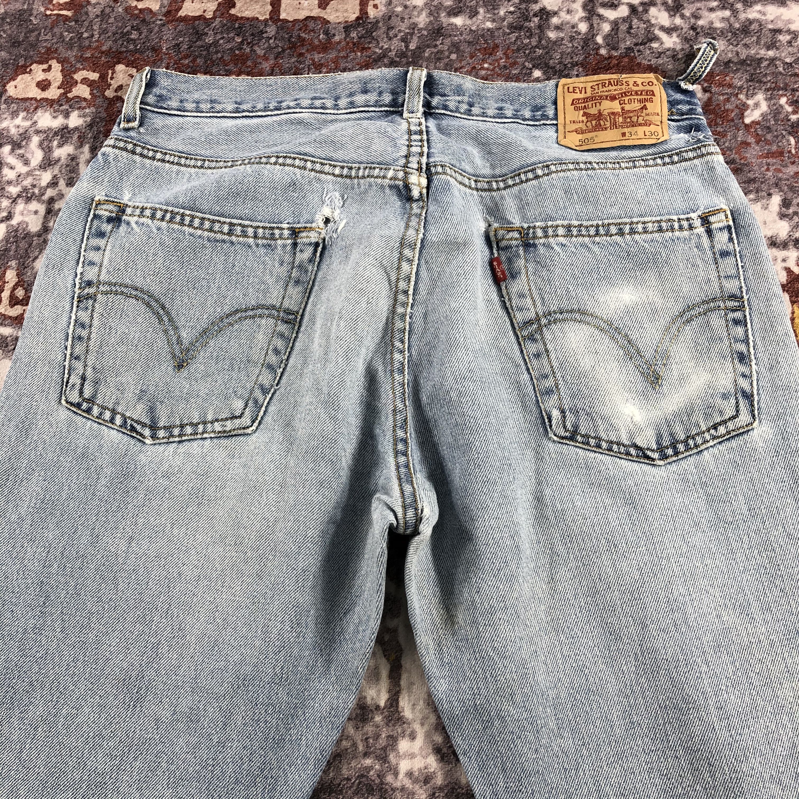 Levi's × Vintage Vintage Light Wash Levis 505 Jeans-JM2553 Size US 34 / EU 50 - 5 Thumbnail