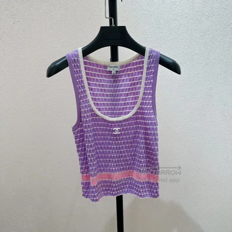 Chanel Chanel Taro purple vest Size XXS / US 00 / IT 34 - 1 Thumbnail