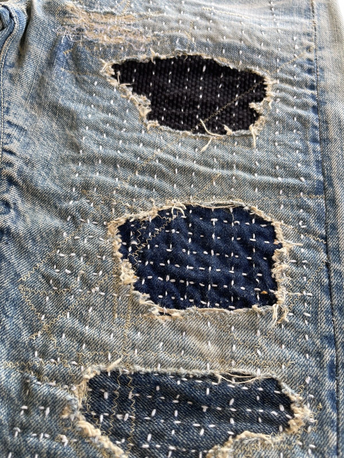 Blue Blue Japan Blue Blue Japan Sashiko Denim Size US 28 / EU 44 - 16 Thumbnail