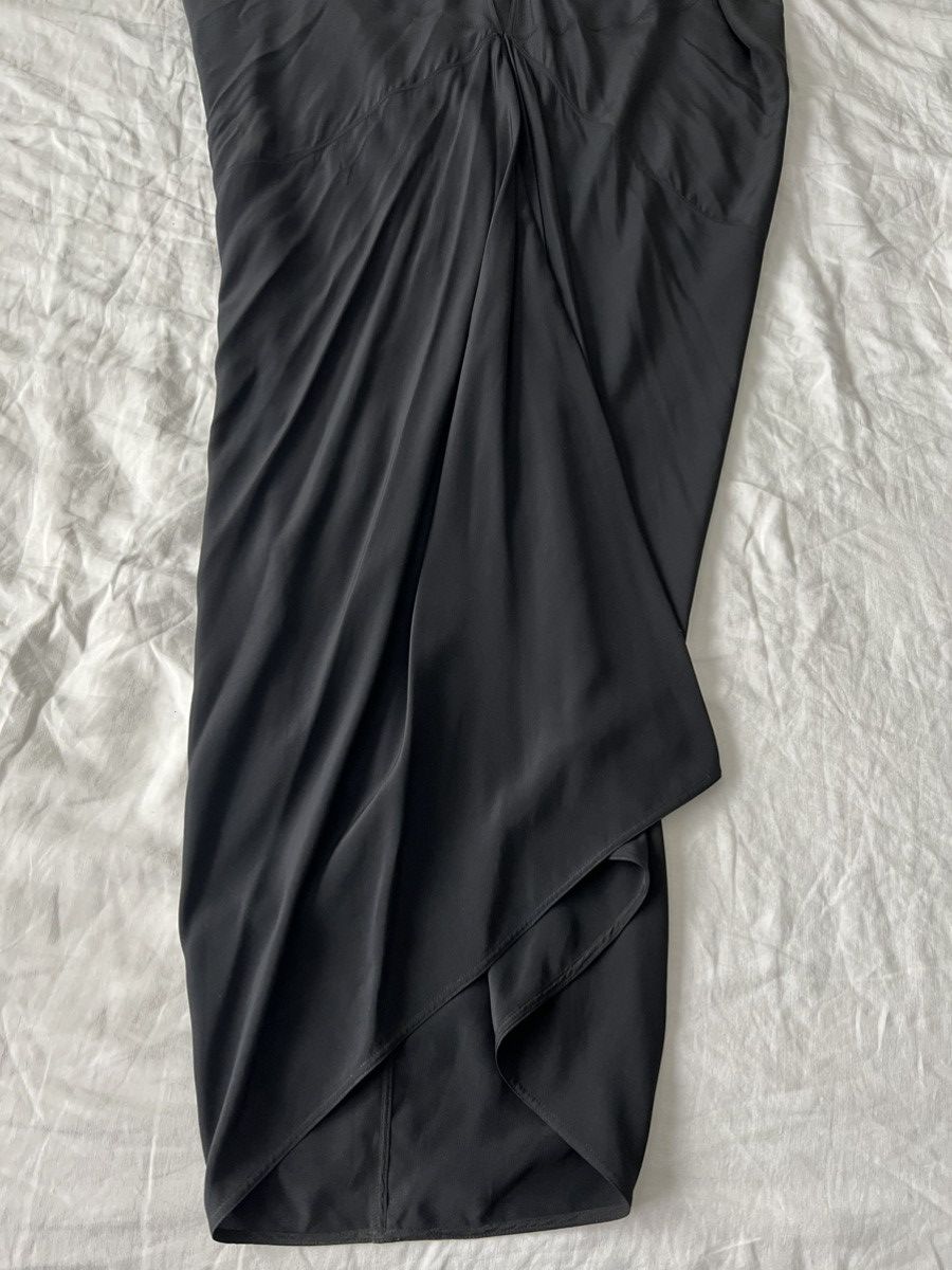 Rick Owens 100% SILK evening Tommykite draped dress M L XL Size US M / EU 48-50 / 2 - 3 Thumbnail