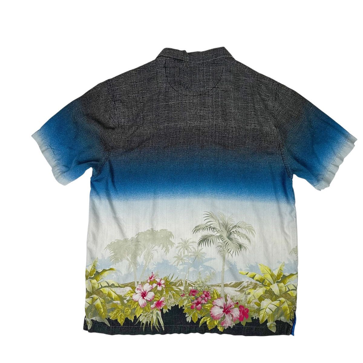Tommy Bahama Tommy Bahama Mens Silk Button Down Gradient Hawaiian Shirt Size US XL / EU 56 / 4 - 5 Thumbnail